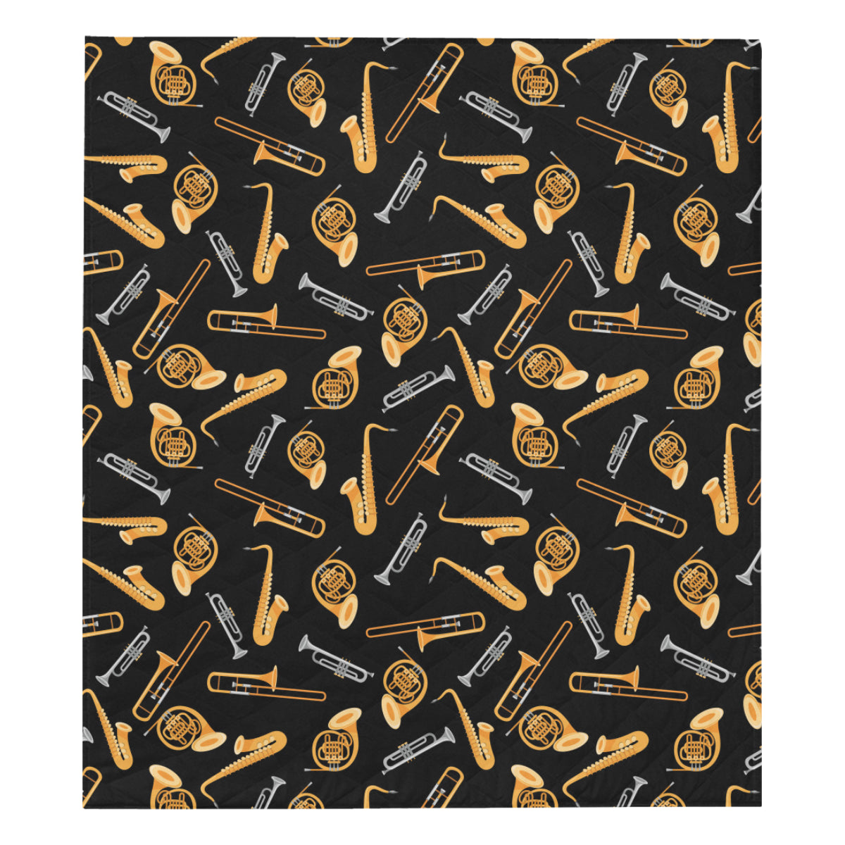 Jazz Pattern Print Design 01 Premium Quilt