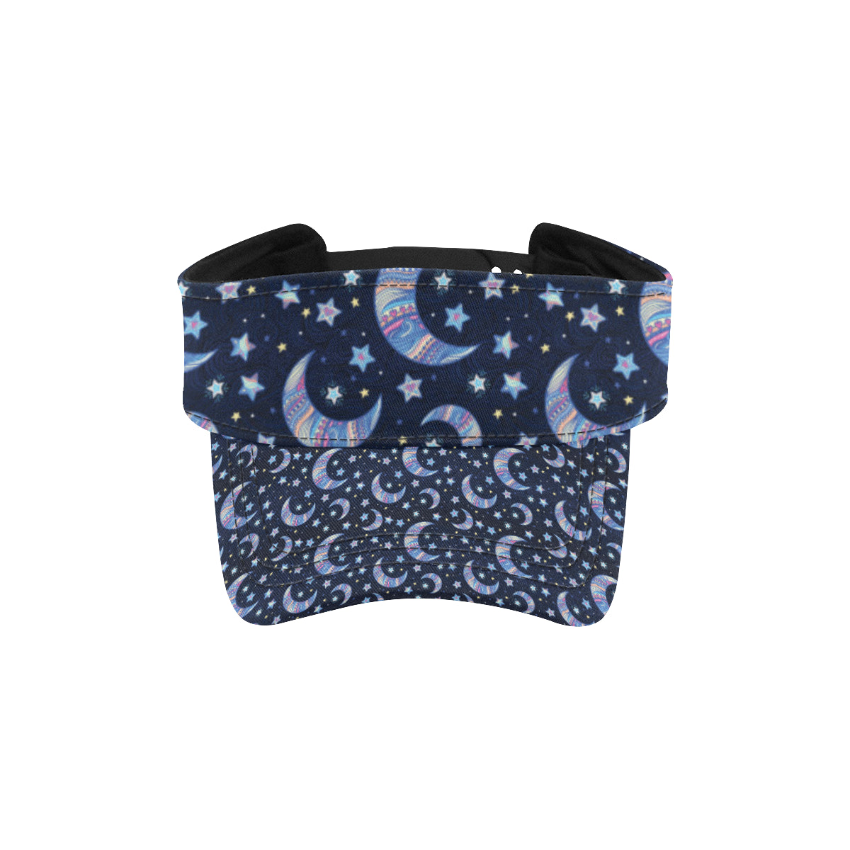 Celestial Moon Pattern Print Design 03 Unisex Sun Visor