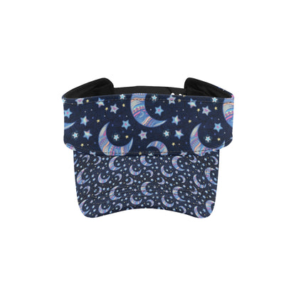 Celestial Moon Pattern Print Design 03 Unisex Sun Visor