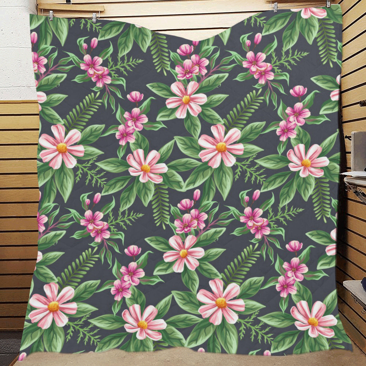 Summer Floral Pattern Print Design SF010 Premium Quilt