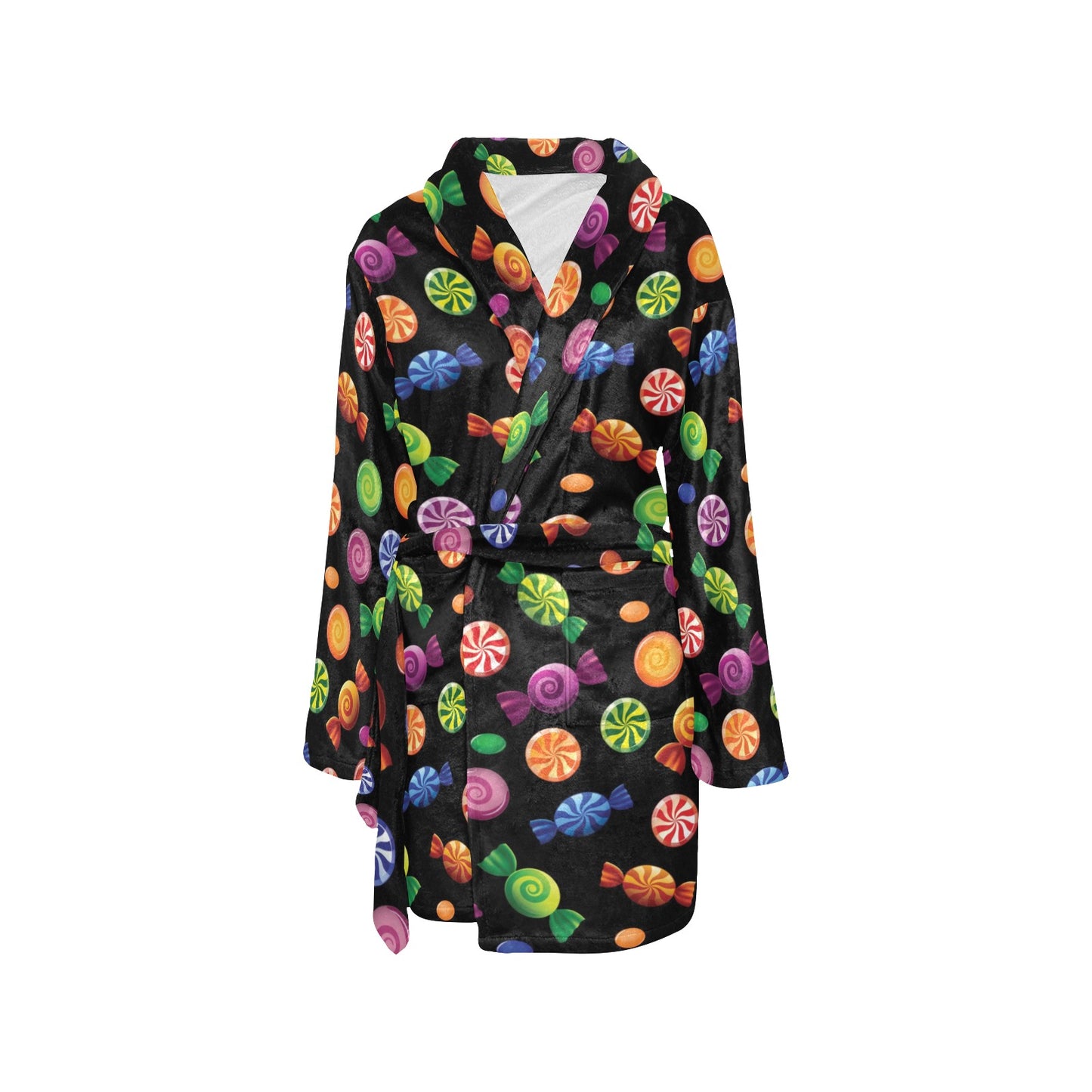 Candy Pattern Print Design 01 Women's Fleece Robe