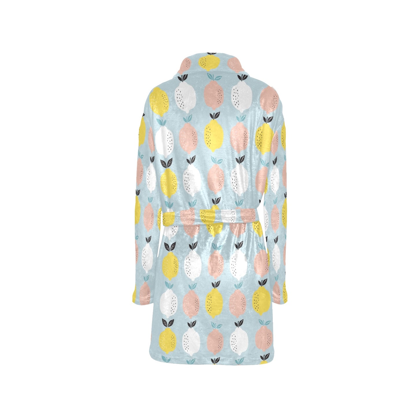 Citrus  Pattern Print Design 03 Women's Fleece Robe