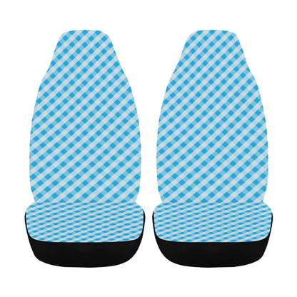 Gingham Print Design LKS401 Car Seat Covers