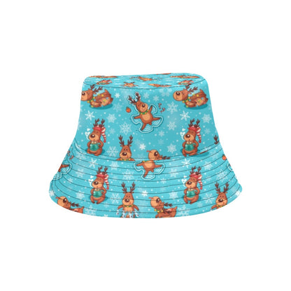 Reindeer Print Design LKS402 Unisex Bucket Hat