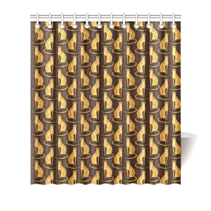 Cheetah Pattern Print Design 03 Shower Curtain