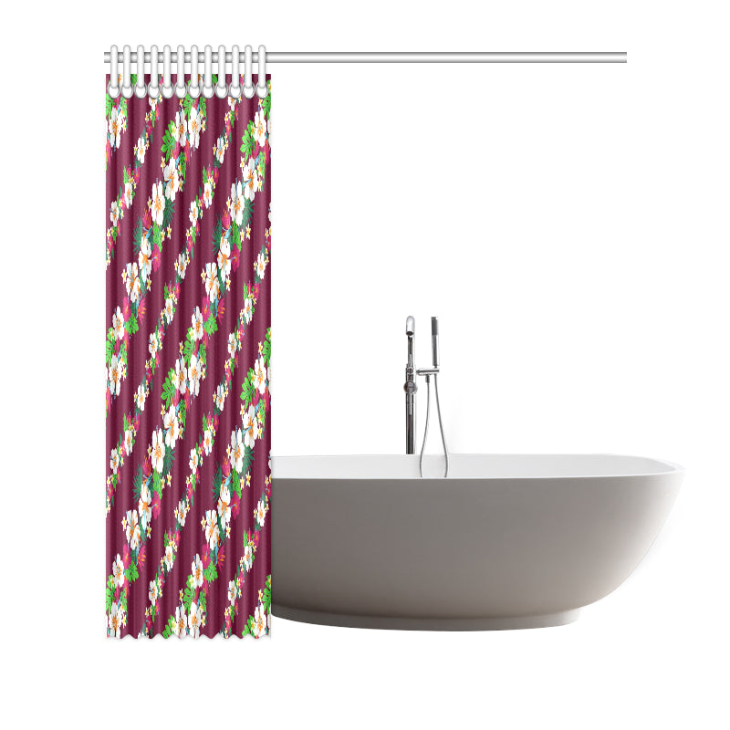 Hawaiian Themed Pattern Print Design H06 Shower Curtain
