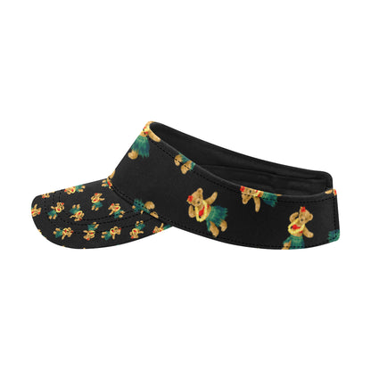 Hula Bear Pattern Print Design 06 Unisex Sun Visor