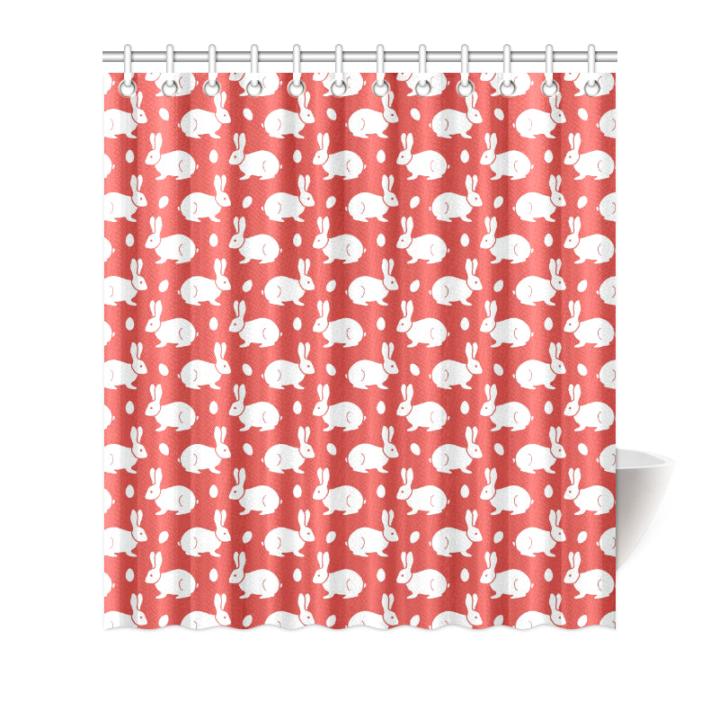 Rabbit Pattern Print Design RB017 Shower Curtain