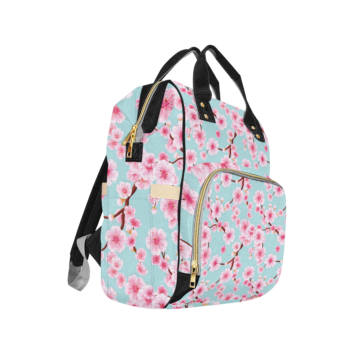 Cherry Blossom Pattern Print Design CB04 Diaper Bag Backpack