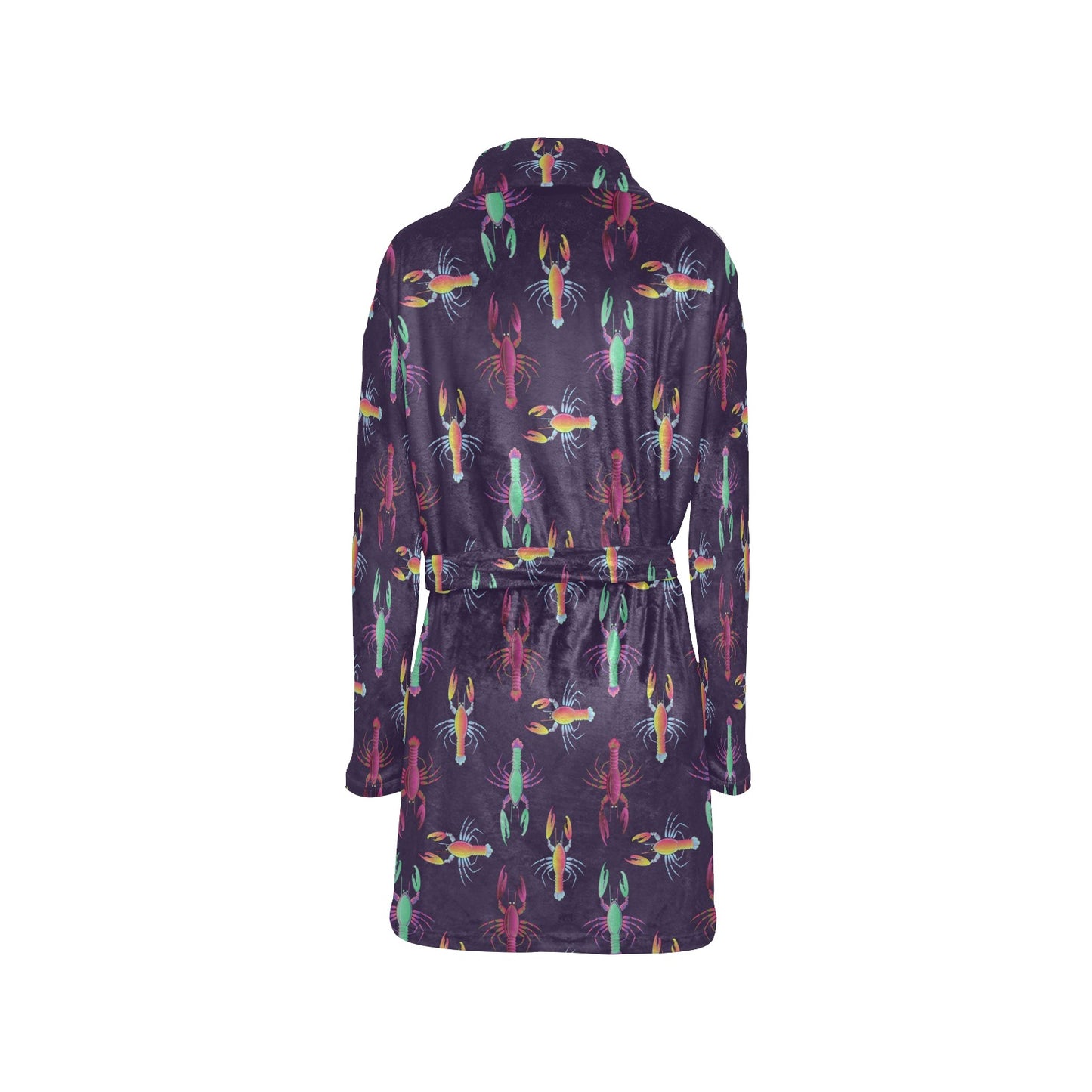 Lobster Print Design LKS402 Women's Fleece Robe