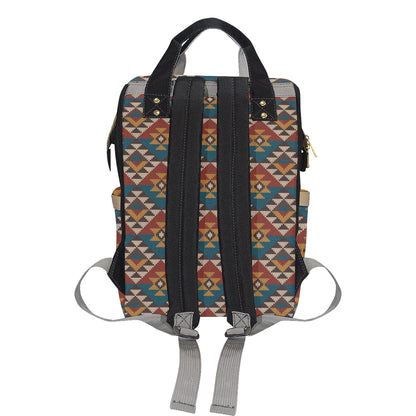 Knit Aztec Tribal Diaper Bag Backpack