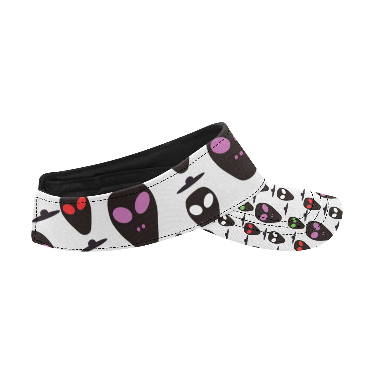Alien Pattern Print Design 06 Unisex Sun Visor