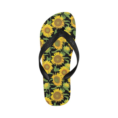 Sunflower Print Design LKS302 Flip Flops