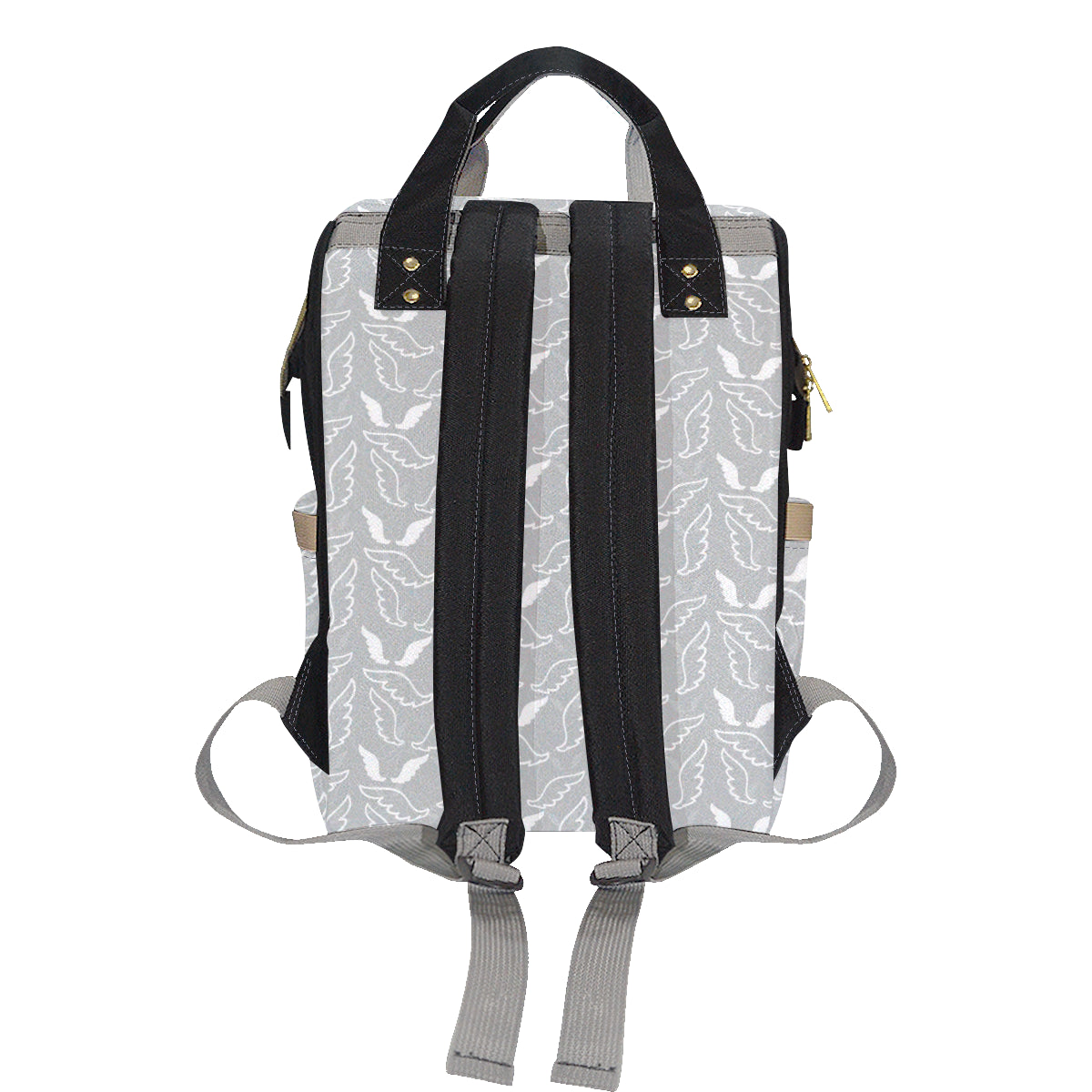 Angel Wings Pattern Print Design 01 Diaper Bag Backpack