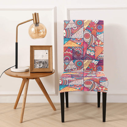 Patchwork Print Design LKS401 Dining Chair Slipcover