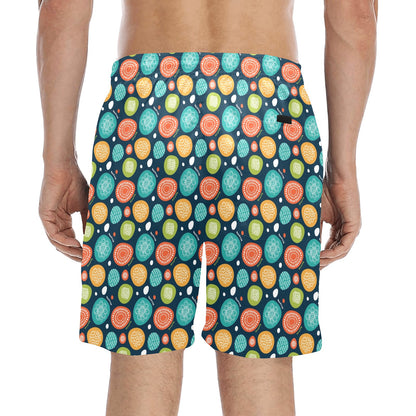 Swedish Themed Design Men's Swim Trunks Beach Shorts