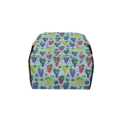 Grape Pattern Print Design GP06 Diaper Bag Backpack