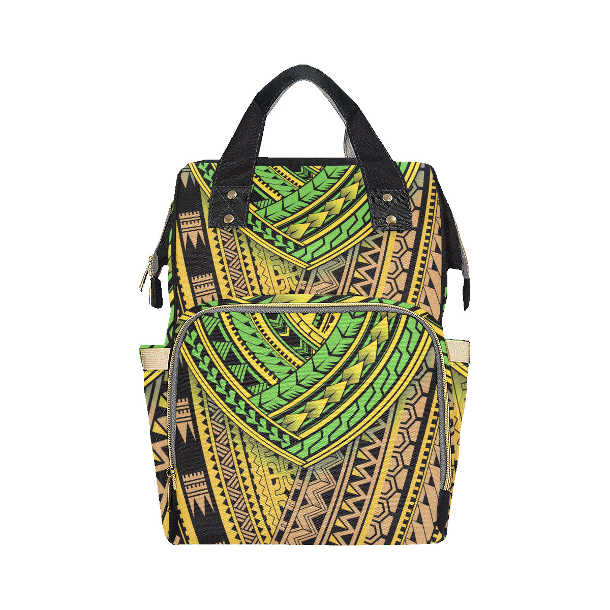 Polynesian Tribal Color Diaper Bag Backpack
