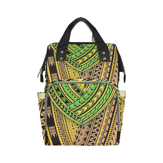 Polynesian Tribal Color Diaper Bag Backpack