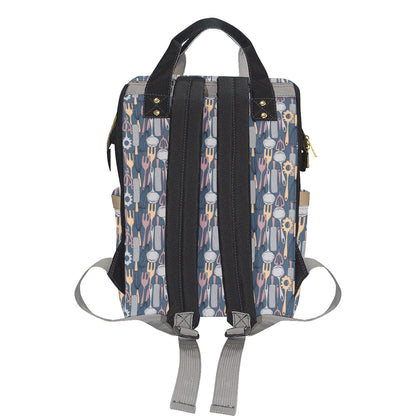 Cooking Kitchen Tools Pattern Print Design 05 Diaper Bag Backpack