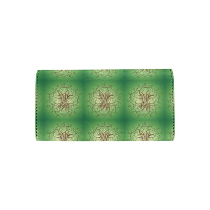 Celtic Pattern Print Design 05 Women's Trifold Wallet
