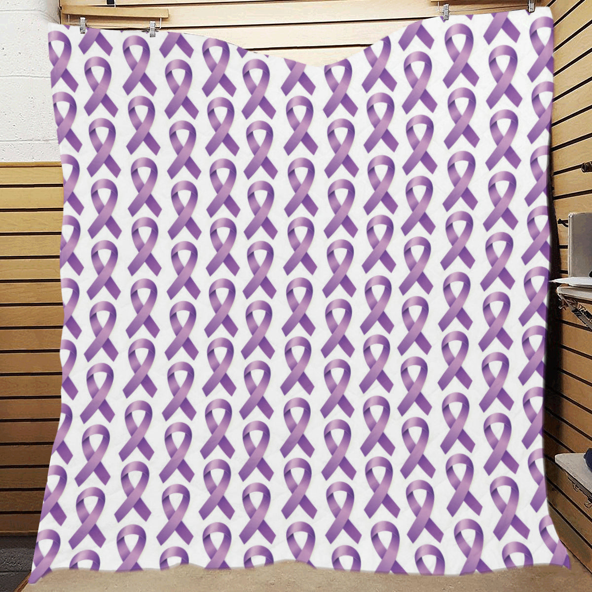 Pancreatic cancer Pattern Print Design A01 Premium Quilt