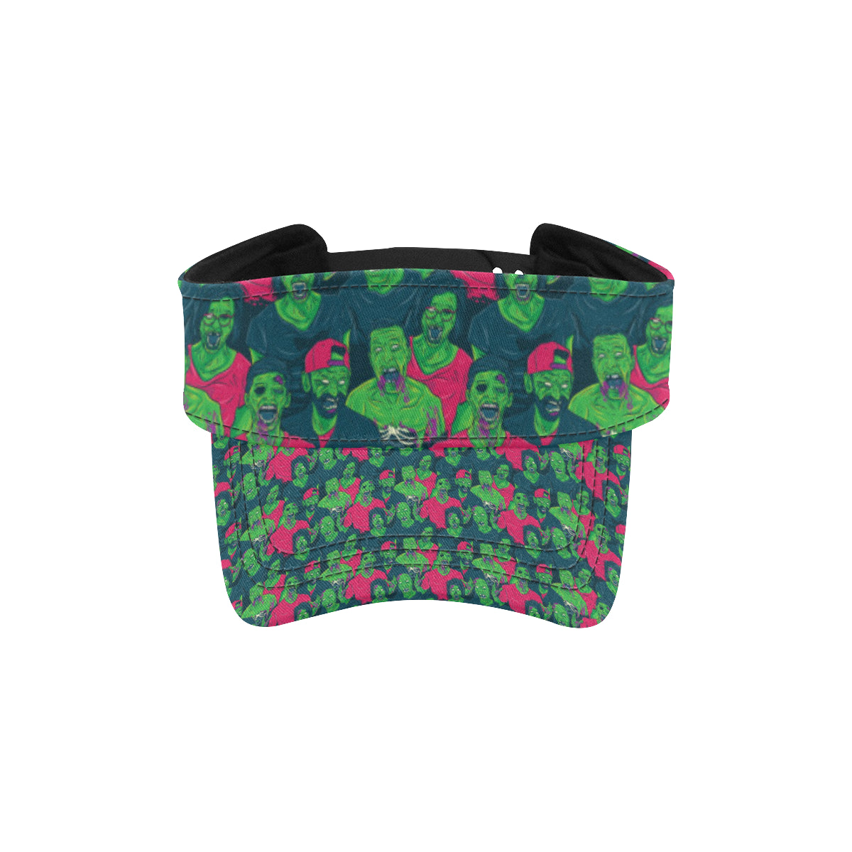 Zombie Themed Design Pattern Print Unisex Sun Visor
