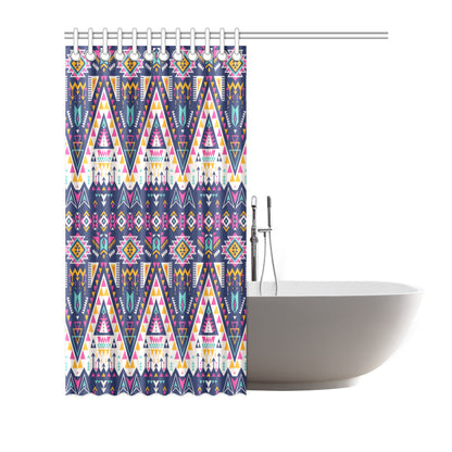 Pink Tribal Aztec native american Shower Curtain