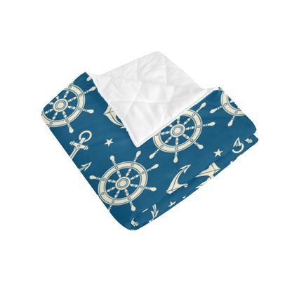 Anchor Pattern Print Design 01 Premium Quilt