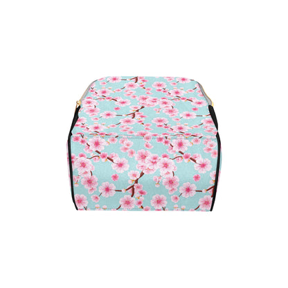 Cherry Blossom Pattern Print Design CB04 Diaper Bag Backpack