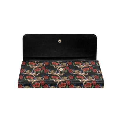 Cupid Pattern Print Design 05 Women's Trifold Wallet