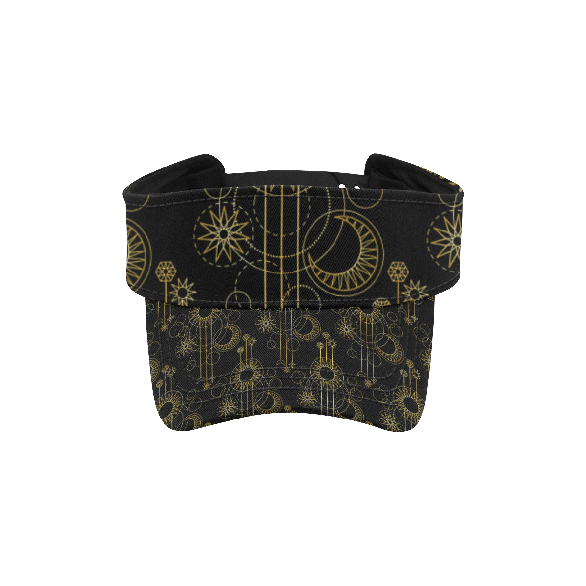 Moon Boho Style Pattern Print Design 01 Unisex Sun Visor