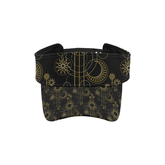 Moon Boho Style Pattern Print Design 01 Unisex Sun Visor