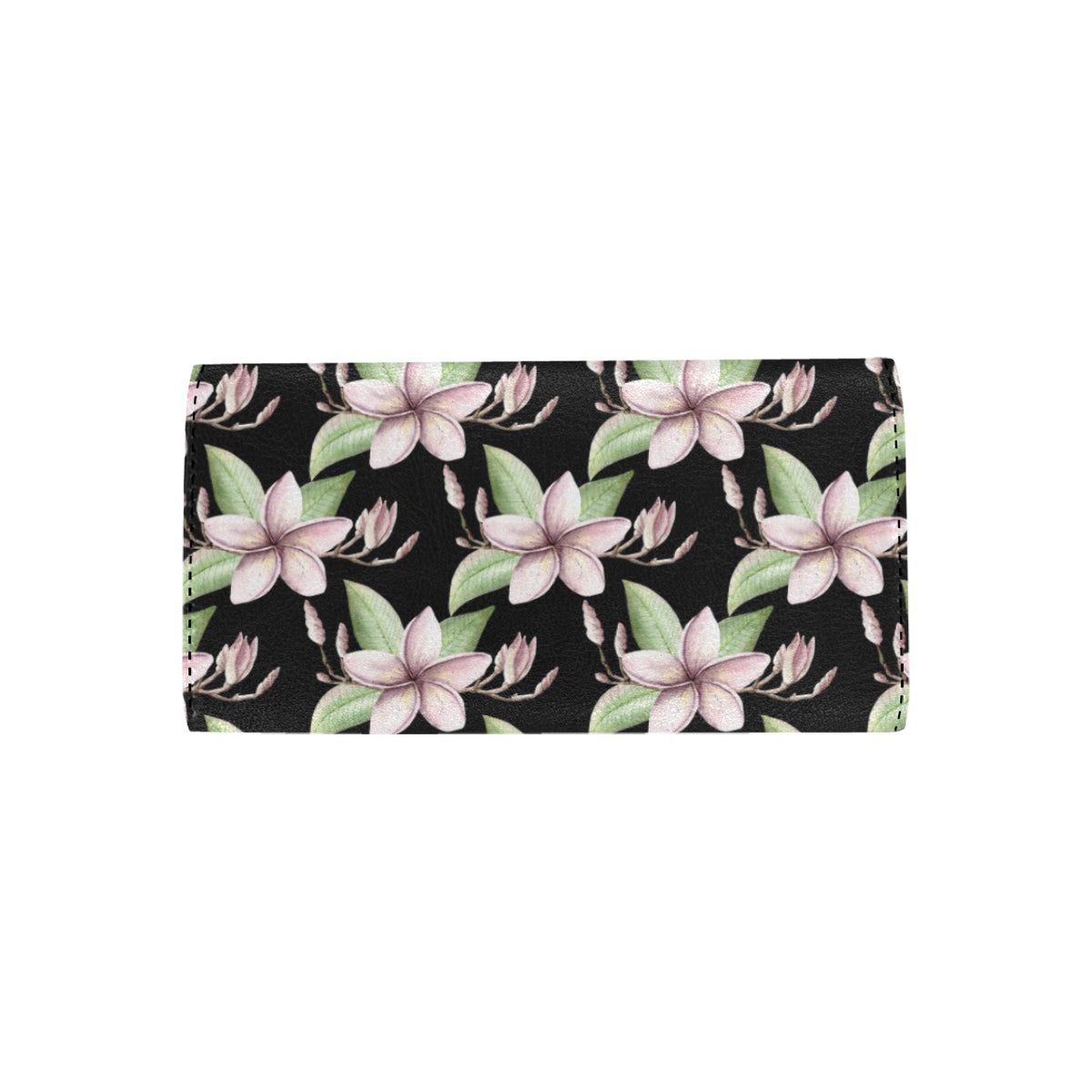 Plumeria Pattern Print Design PM02 Women's Trifold Wallet