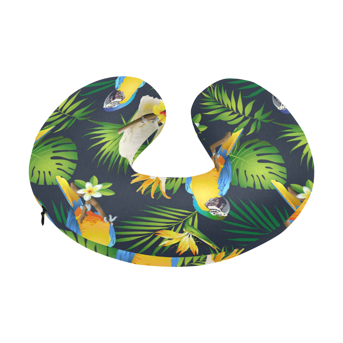 Parrot Pattern Print Design A03 U-Shaped Travel Neck Pillow
