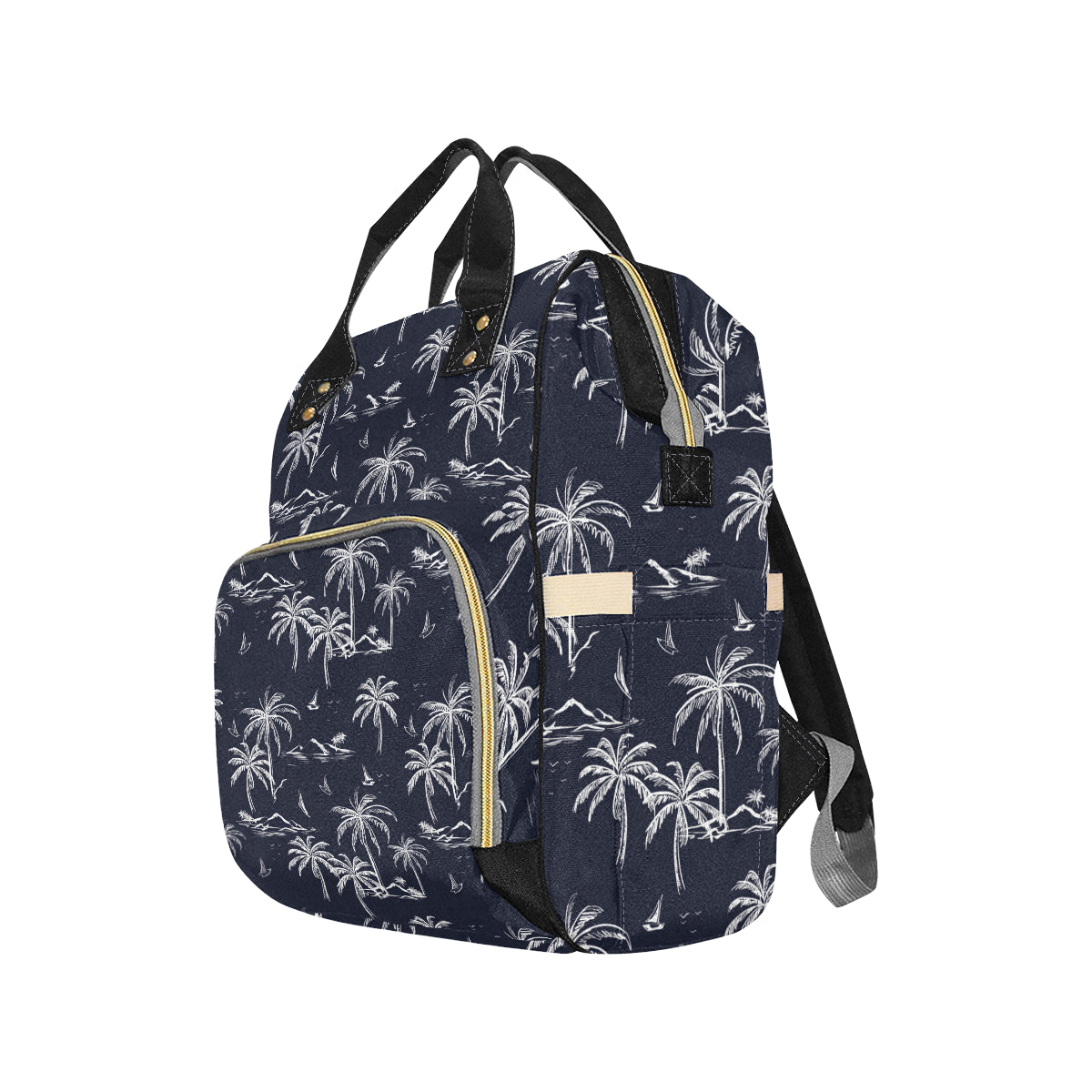 Pacific island Pattern Print Design A02 Diaper Bag Backpack