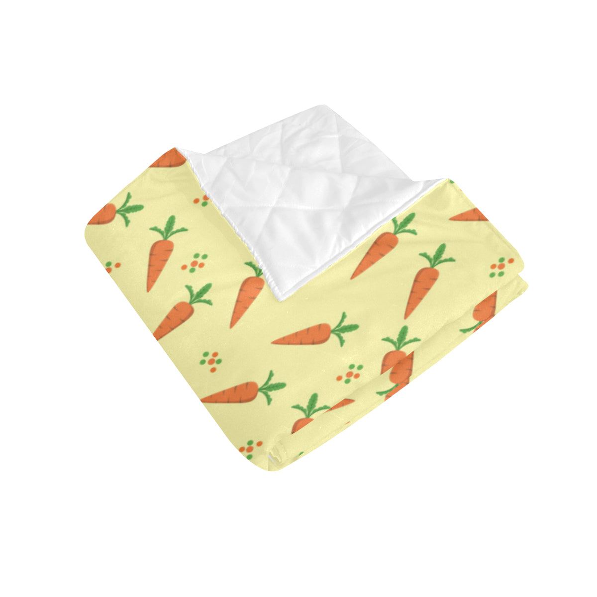 Carrot Pattern Print Design 04 Premium Quilt