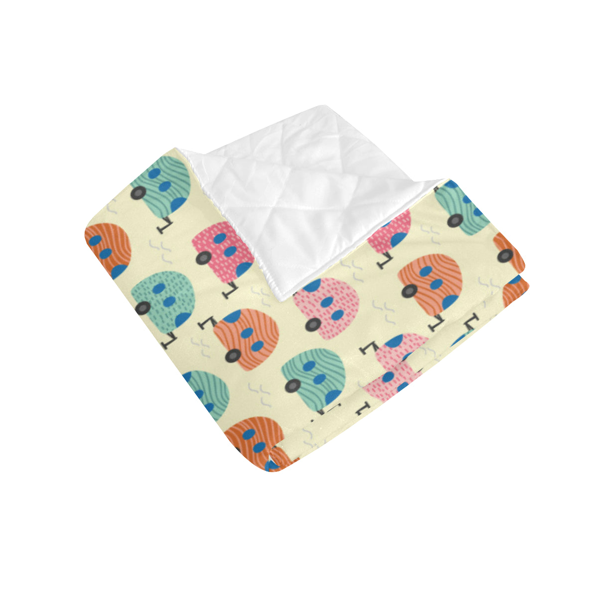 Camper Pattern Print Design 06 Premium Quilt