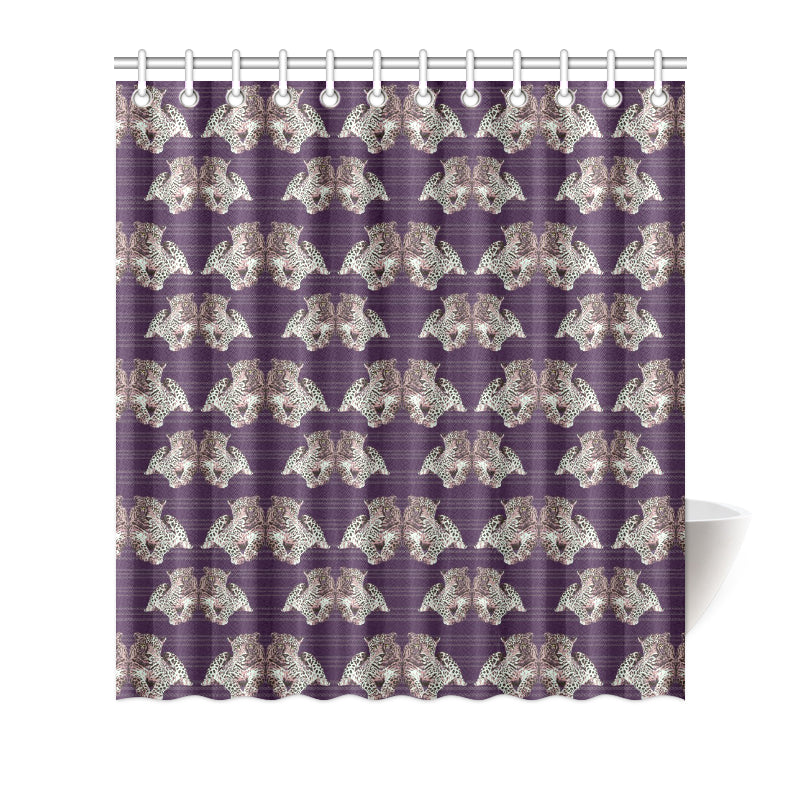 Leopard Pattern Print Design 01 Shower Curtain