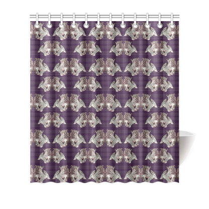 Leopard Pattern Print Design 01 Shower Curtain