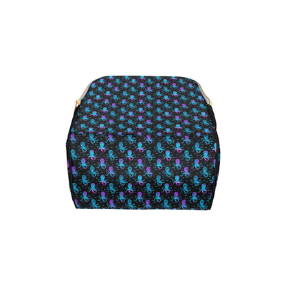 Octopus Blue Design Print Themed Diaper Bag Backpack
