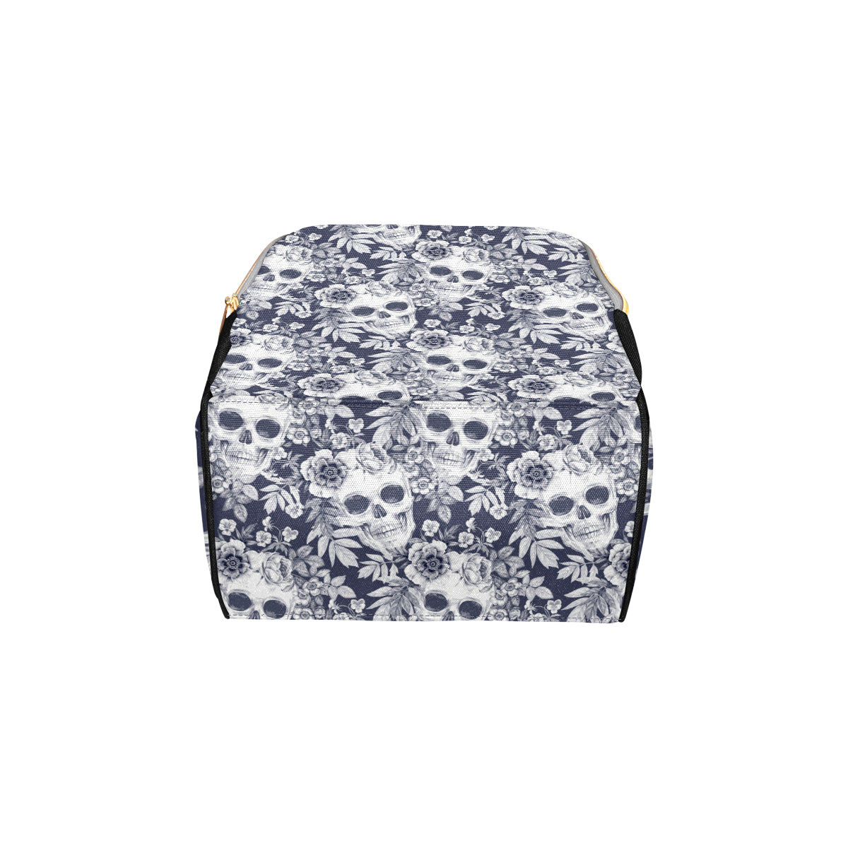 Skull Floral Beautiful Diaper Bag Backpack