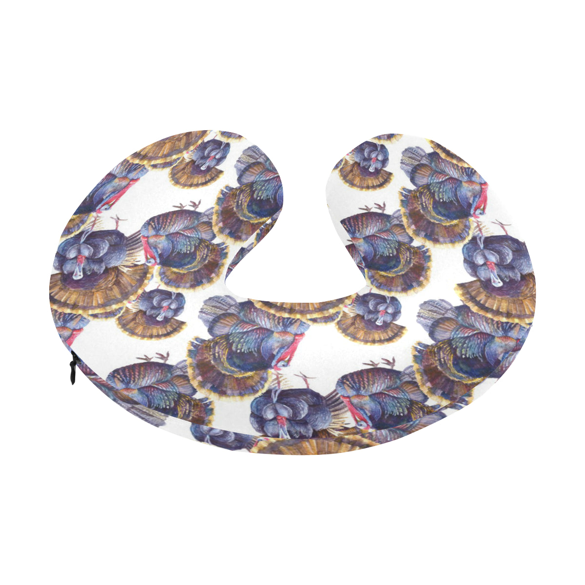 Turkey Pattern Print Design 01 U-Shaped Travel Neck Pillow