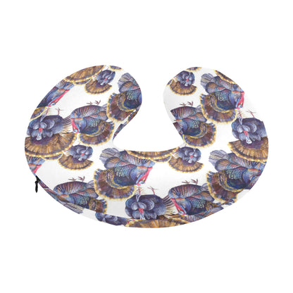 Turkey Pattern Print Design 01 U-Shaped Travel Neck Pillow