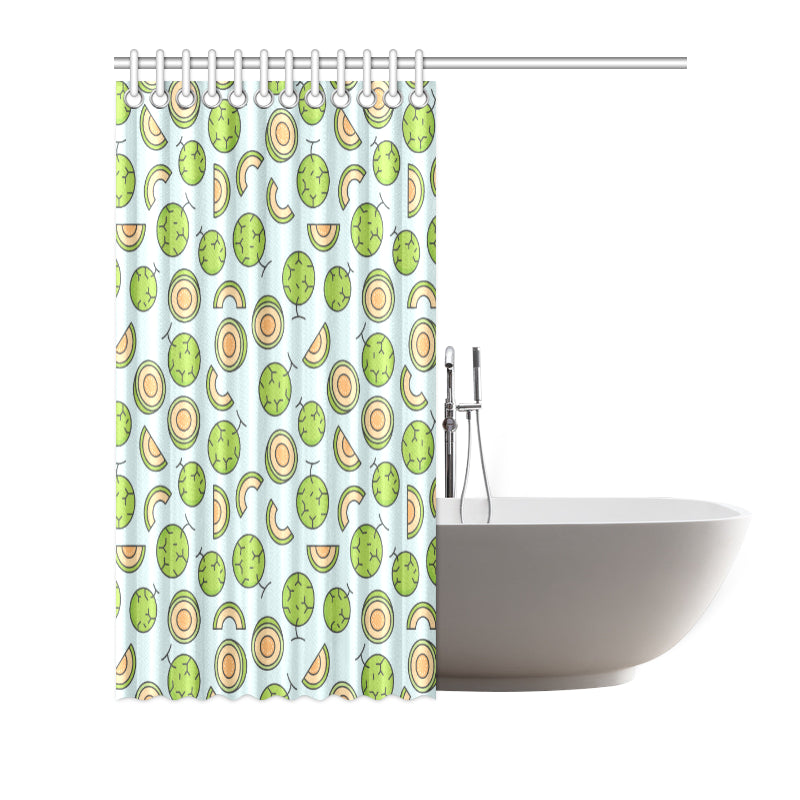 Cantaloupe Pattern Print Design 02 Shower Curtain