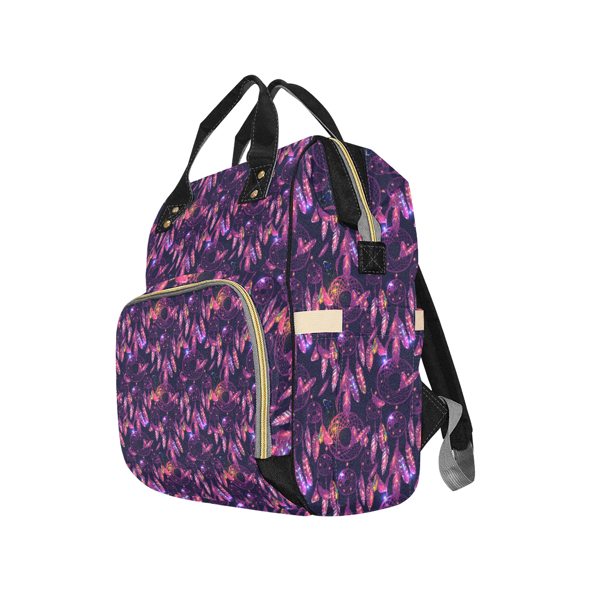 Dream catcher neon Diaper Bag Backpack