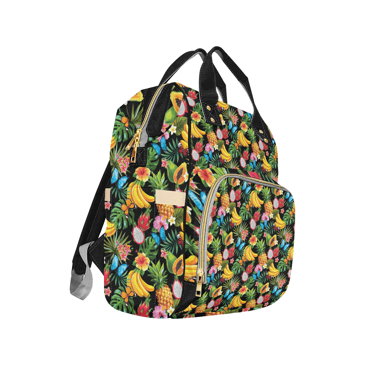 Tropical Fruits Pattern Print Design TF04 Diaper Bag Backpack