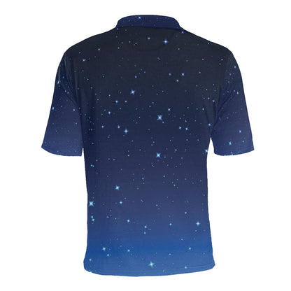 Night sky Pattern Print Design A01 Men Polo Shirt