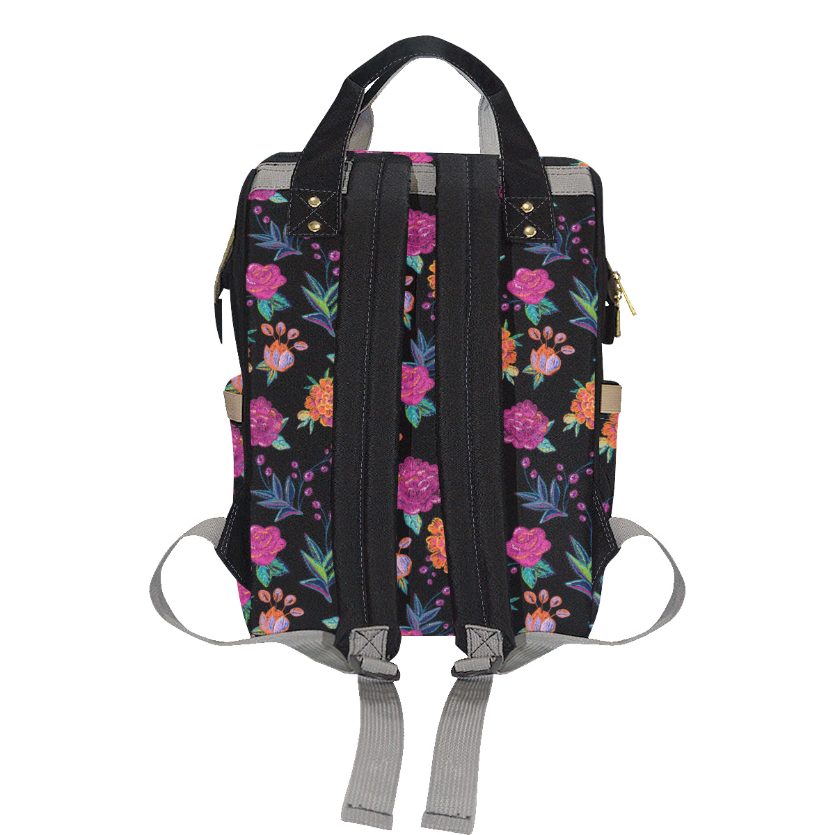 Marigold Pattern Print Design MR02 Diaper Bag Backpack