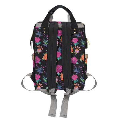 Marigold Pattern Print Design MR02 Diaper Bag Backpack